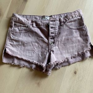 free people purple shorts